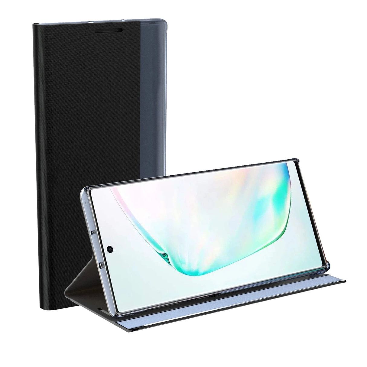 Sleep Case Bookcase Type Case med Smart Window til iPhone 13 blå