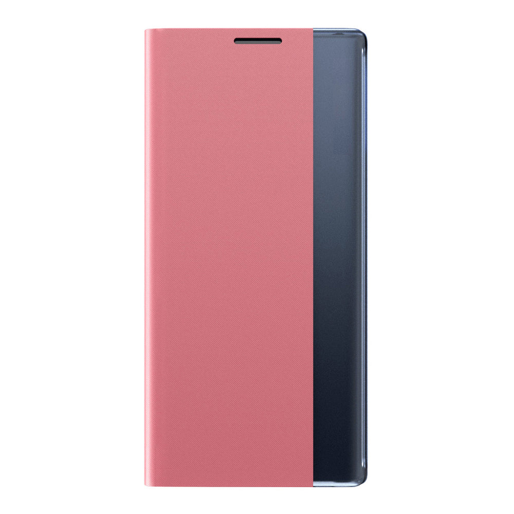 Sleep Case Bookcase Type Case med Smart Window til iPhone 13 mini lyserød