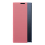 Sleep Case Bookcase Type Case med Smart Window til iPhone 13 mini lyserød