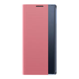 Sleep Case Bookcase Type Case med Smart Window til iPhone 13 mini lyserød