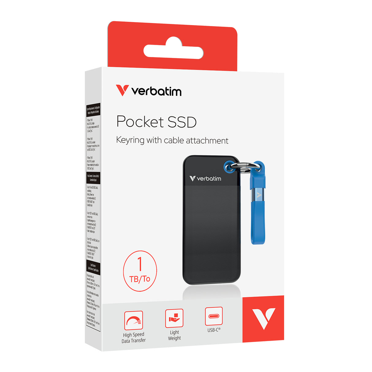 Verbatim Pocket SSD 1TB M.2 USB 3.2 Gen 2