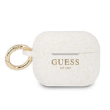 Guess GUAPSGGEH AirPods Pro cover hvid/hvid Silicone Glitter