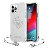 Guess GUHCP12LKS4GSI iPhone 12 Pro Max 6.7" Gennemsigtige hardcase 4G Silver Charms Collection