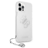 Guess GUHCP12LKS4GSI iPhone 12 Pro Max 6.7" Gennemsigtige hardcase 4G Silver Charms Collection