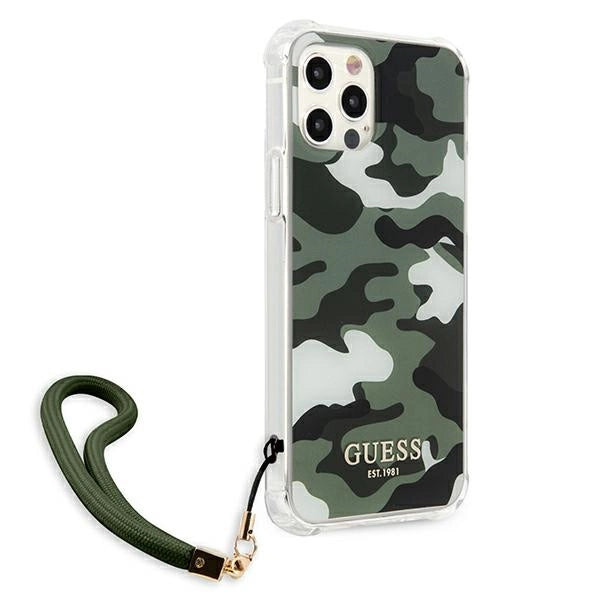 Guess GUHCP12LKSARKA iPhone 12 Pro Max 6.7" grøn/khaki hardcase Camo Collection