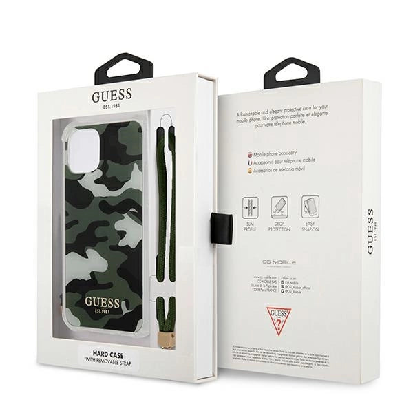 Guess GUHCP12LKSARKA iPhone 12 Pro Max 6.7" grøn/khaki hardcase Camo Collection