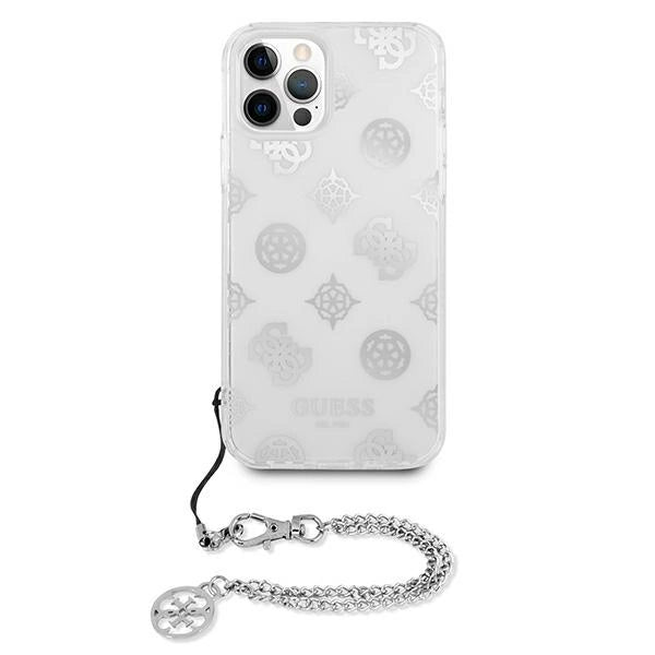 Guess GUHCP12LKSPESI iPhone 12 Pro Max 6.7" sølv/sølv hardcase Peony Chain Collection
