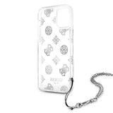 Guess GUHCP12LKSPESI iPhone 12 Pro Max 6.7" sølv/sølv hardcase Peony Chain Collection