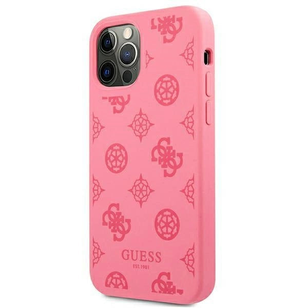 Guess GUHCP12LLSPEFU iPhone 12 Pro Max 6.7" fuchsia/fuchsia hardcase Peony Collection