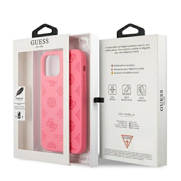 Guess GUHCP12LLSPEFU iPhone 12 Pro Max 6.7" fuchsia/fuchsia hardcase Peony Collection