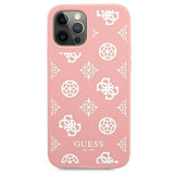 Guess GUHCP12LLSPEWPI iPhone 12 Pro Max 6.7" pink/pink hard case Peony Collection