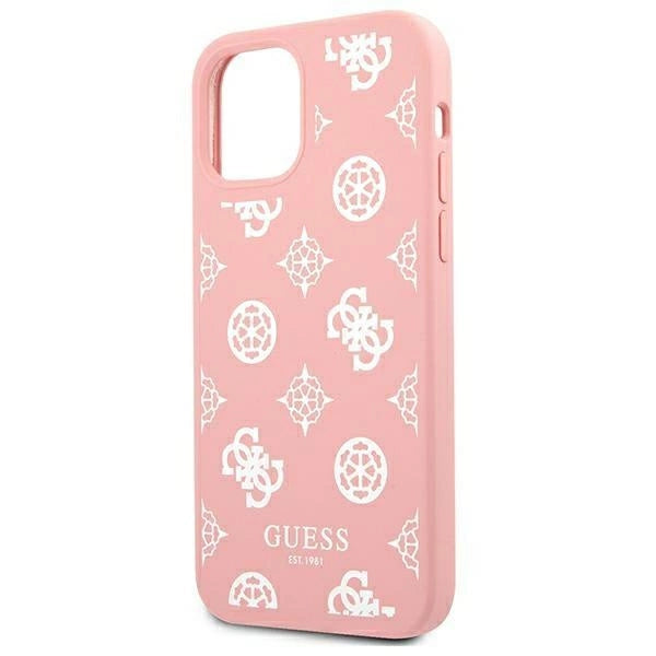 Guess GUHCP12LLSPEWPI iPhone 12 Pro Max 6.7" pink/pink hard case Peony Collection