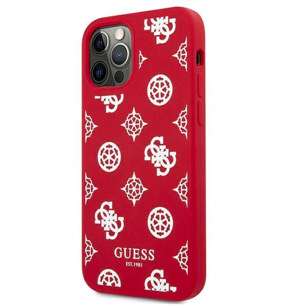 Guess GUHCP12LLSPEWRE iPhone 12 Pro Max 6.7" rød/rød hard case Peony Collection