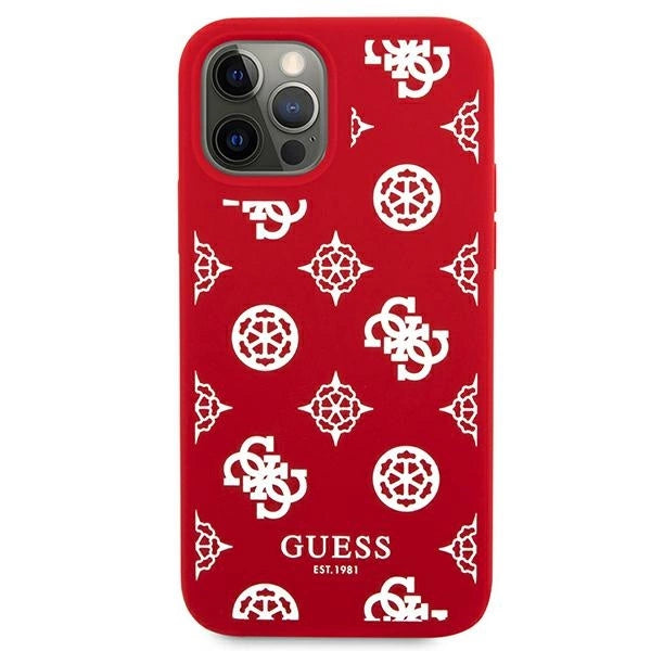 Guess GUHCP12LLSPEWRE iPhone 12 Pro Max 6.7" rød/rød hard case Peony Collection