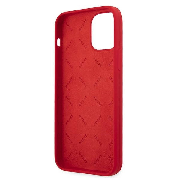 Guess GUHCP12LLSPEWRE iPhone 12 Pro Max 6.7" rød/rød hard case Peony Collection