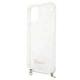 Guess GUHCP12MKC4GSGO iPhone 12/12 Pro 6.1" Gennemsigtig hard case 4G Gold Chain