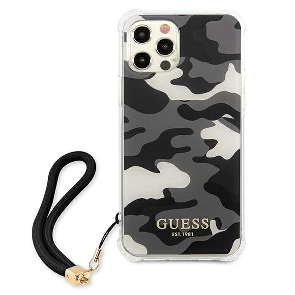 Guess GUHCP12MKSARBK iPhone 12/12 Pro 6.1" sort/sort hardcase Camo Collection