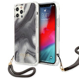 Guess Marble Collection iPhone 12 / iPhone 12 Pro Case - Grå
