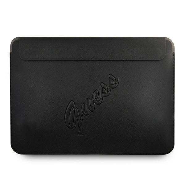 Guess Saffiano Script cover til en 13" laptop - sort