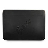 Guess Saffiano Script cover til en 13" laptop - sort