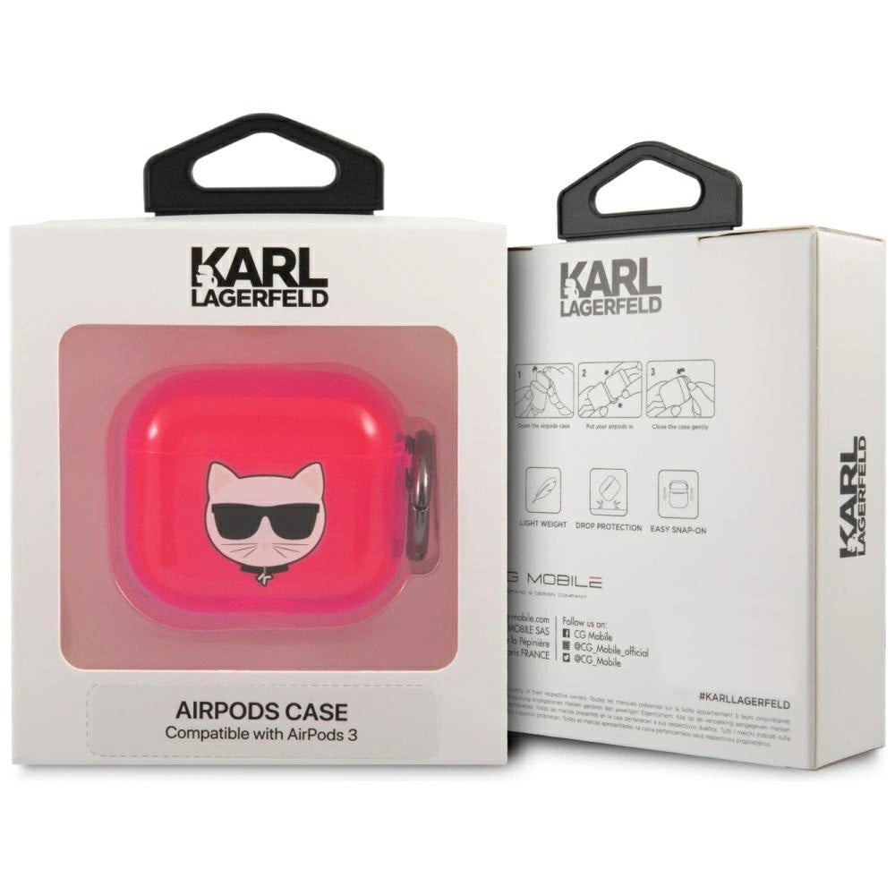Karl Lagerfeld KLA3UCHFP AirPods 3 cover rosa/rosa Choupette