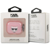 Karl Lagerfeld KLA3UCHGP AirPods 3 cover Rosé/pink Glitter Choupette