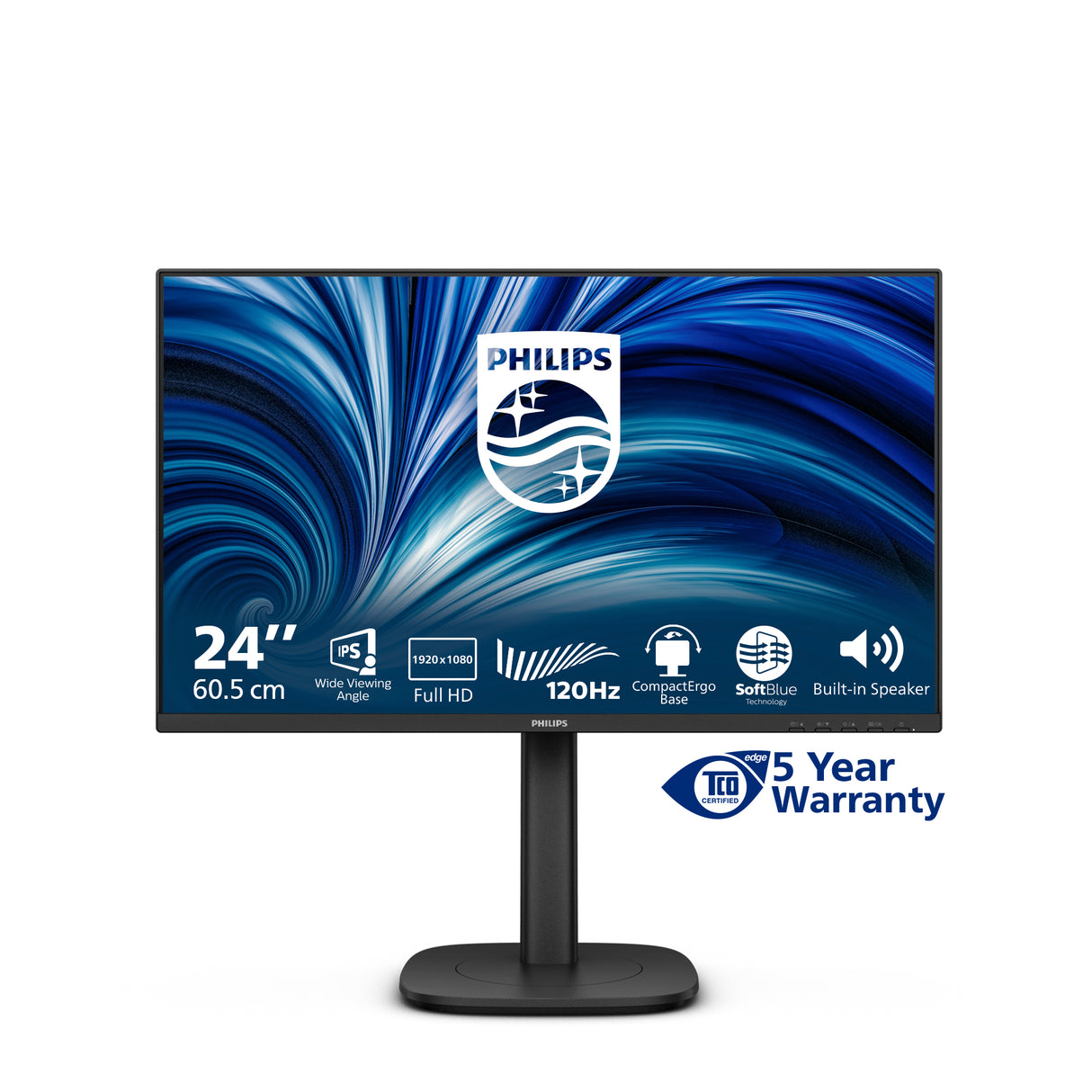 Philips 3000 series 24B2N3200J/00 24 IPS 1920 x 1080 (Full HD) DisplayPort HDMI 120 Hz