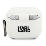Karl Lagerfeld KLACA3SILCHWH AirPods 3 cover hvid/hvid Silicone Choupette