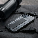 Uniq Heldro fodtøj til iPhone 12 / iPhone 12 Pro - sort camouflage