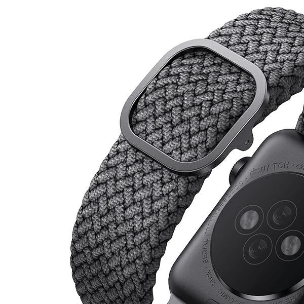 Uniq Aspen flettet rem til Apple Watch 1/2/3/4/5/6/7/8/SE/SE2 40/38/41 mm - Grå