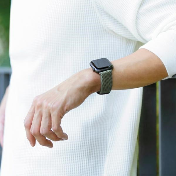 Uniq Aspen flettet rem til Apple Watch 1/2/3/4/5/6/7/8/SE/SE2 40/38/41 mm - Grå