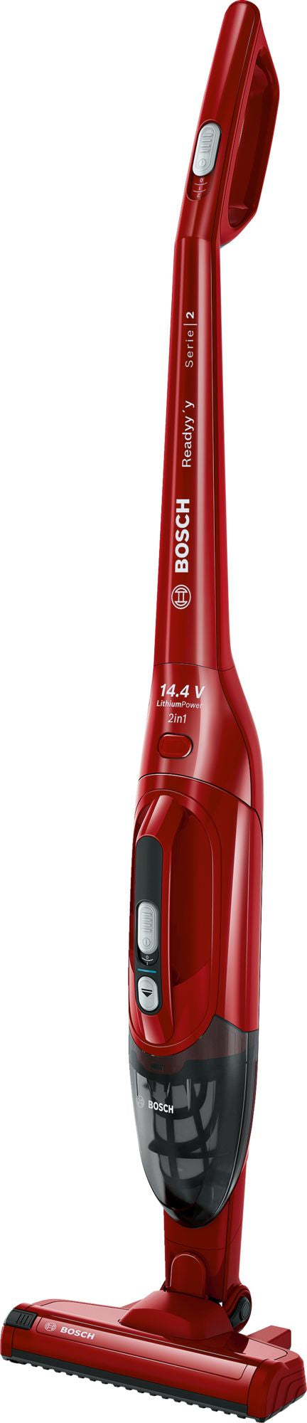 Bosch Serie 2 BBHF214R stav støvsuger & elektrisk kost 2-i-1 stangstøvsuger Batteri Dry Poseløs Rød