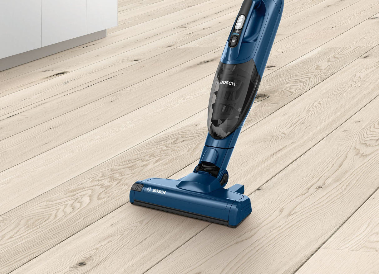 Bosch Serie 2 BBHF216 stav støvsuger & elektrisk kost 2-i-1 stangstøvsuger Batteri Dry Poseløs Blå