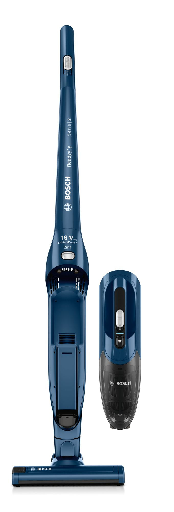 Bosch Serie 2 BBHF216 stav støvsuger & elektrisk kost 2-i-1 stangstøvsuger Batteri Dry Poseløs Blå