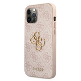 Guess GUHCP12M4GMGPI iPhone 12/12 Pro 6,1" rosa/rosa hardcase 4G Big Metal Logo