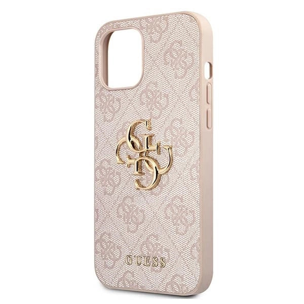 Guess GUHCP12M4GMGPI iPhone 12/12 Pro 6,1" rosa/rosa hardcase 4G Big Metal Logo