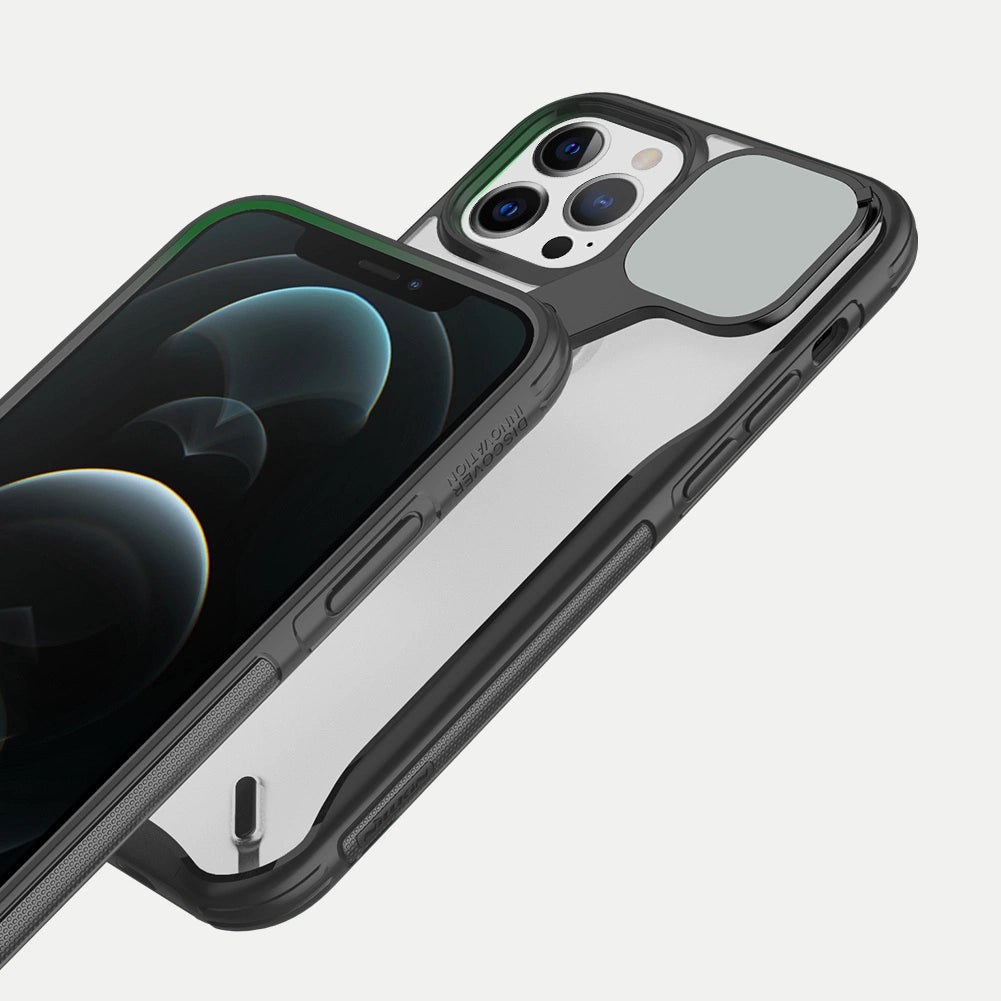 Nillkin Cyclops Case holdbar kuffert med kameraomslag og sammenklappelig stand til iPhone 13 Pro sort