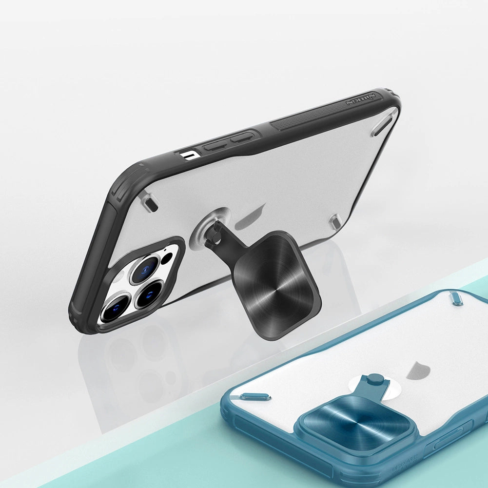 Nillkin Cyclops Case holdbar kuffert med kameraomslag og sammenklappelig stand til iPhone 13 Pro sort