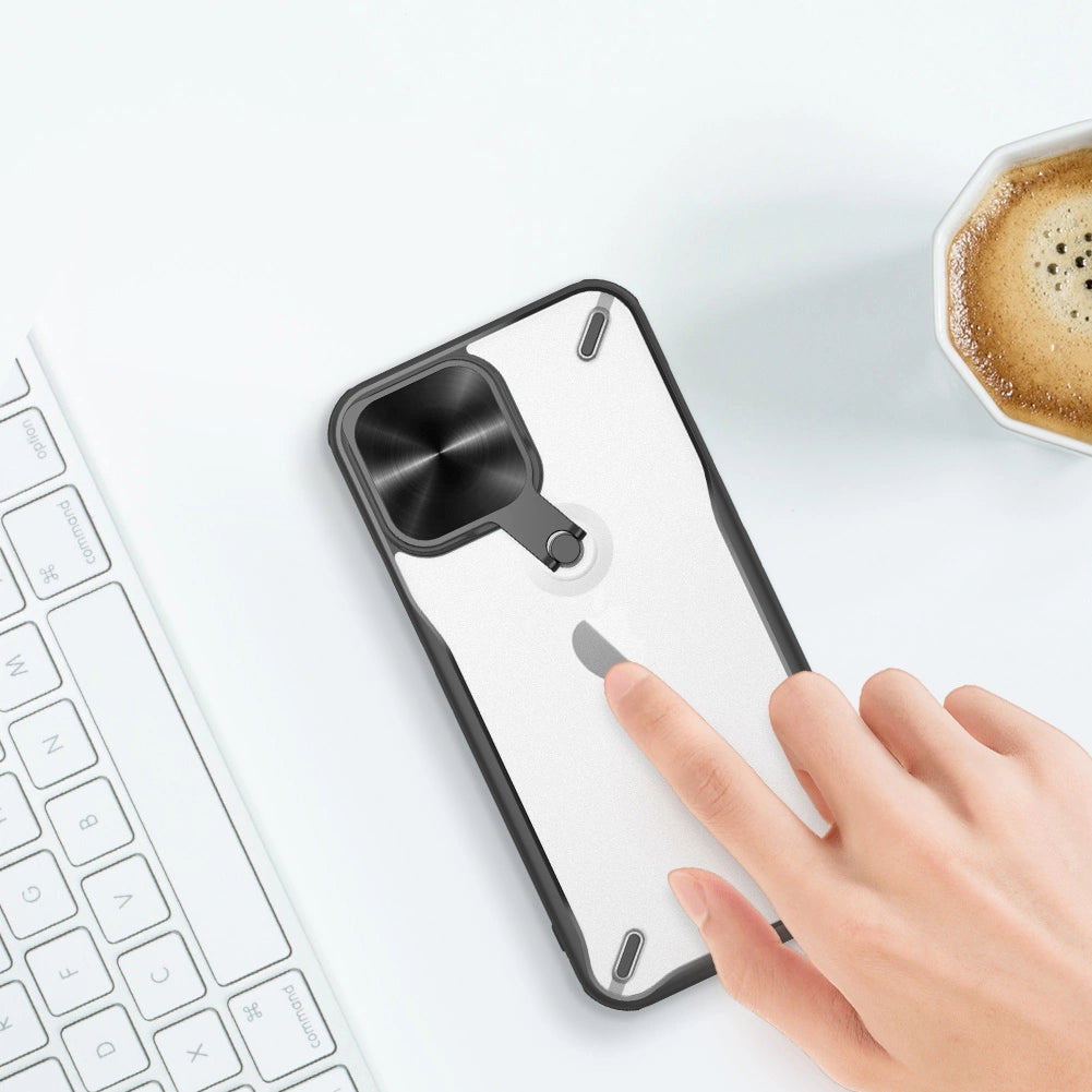 Nillkin Cyclops Case holdbar kuffert med kameraomslag og sammenklappelig stand til iPhone 13 Pro sort