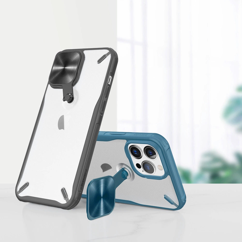 Nillkin Cyclops Case holdbar kuffert med kameraomslag og sammenklappelig stand til iPhone 13 Pro sort