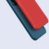 Nillkin Super Frosted Shield forstærket æske, cover til iPhone 13 Pro, blå