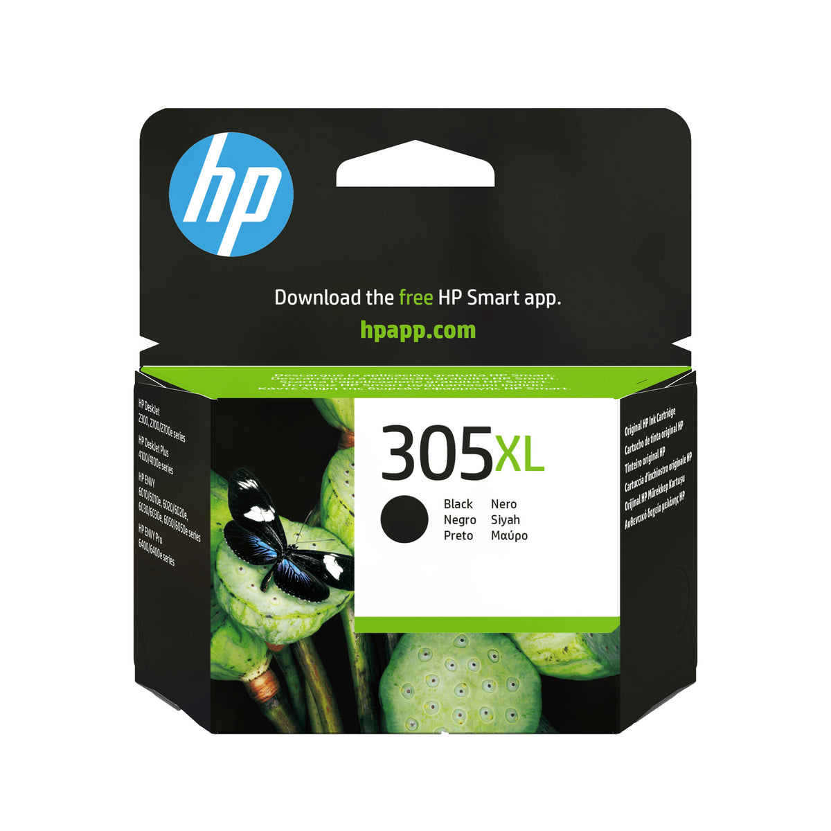 HP 305XL Pigmenteret sort 240 sider Blæk 3YM62AE#301