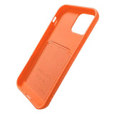 Card Case Silicone Wallet Case med kort slot Dokumenter til Samsung Galaxy S21 Ultra 5G Burgundy