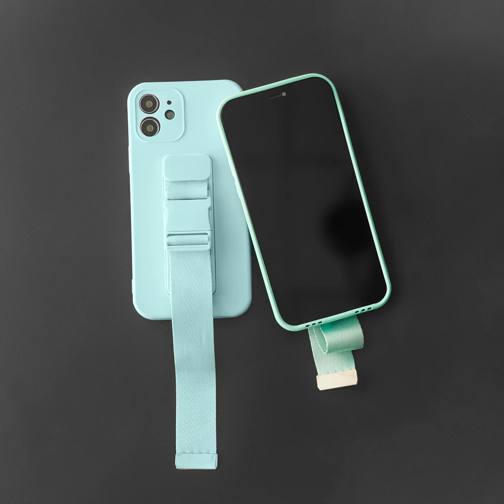 Rope case Gel case med en kæde lanyard taske lanyard iPhone 11 Pro lilla