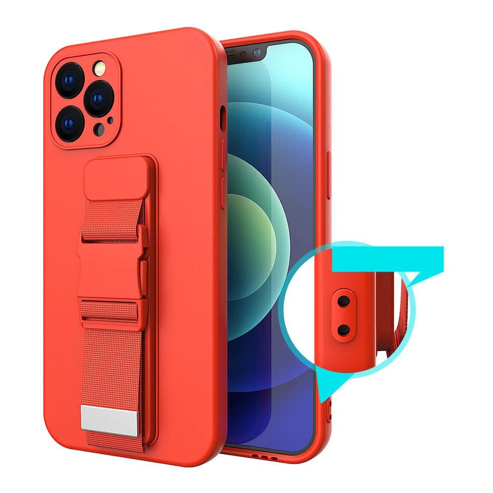 Rope case Gel case med en kæde lanyard taske lanyard iPhone 11 Pro lilla