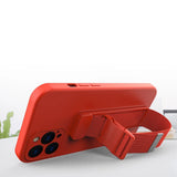 Rope case Gel case med en kæde lanyard taske iPhone 11 Pro Max lyserød lanyard
