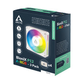 ARCTIC BioniX P12 A-RGB Computerkabinet Ventilator 12 cm Hvid 3 stk
