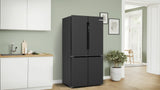 Bosch Serie 6 KFN96AXEA side-by-side køle-fryseskab Fritstående 605 L Sort