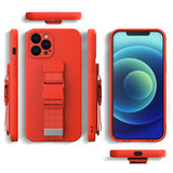 Rope case Gel case med en kæde lanyard taske lanyard iPhone 12 Pro Max lilla