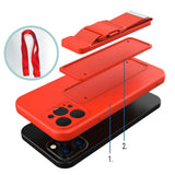 Rope case gel case med en lanyard kæde taske lanyard Samsung Galaxy A32 5G rød